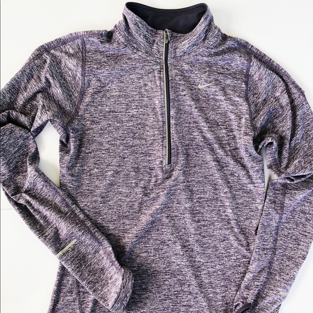 Purple Nike running quarter zip